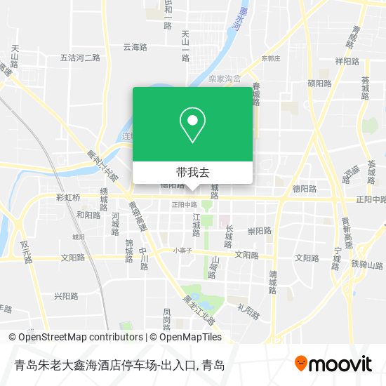 青岛朱老大鑫海酒店停车场-出入口地图