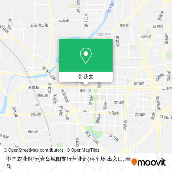 中国农业银行(青岛城阳支行营业部)停车场-出入口地图