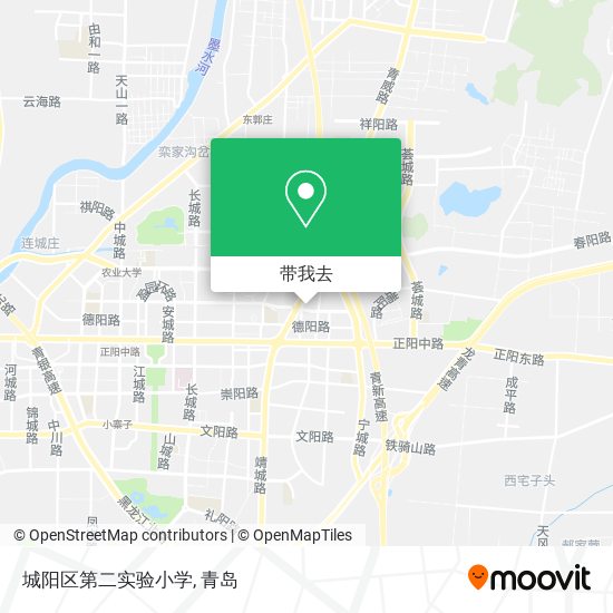 城阳区第二实验小学地图