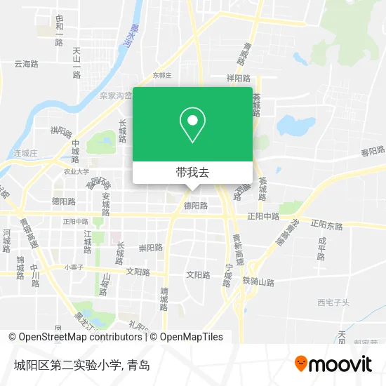 城阳区第二实验小学地图