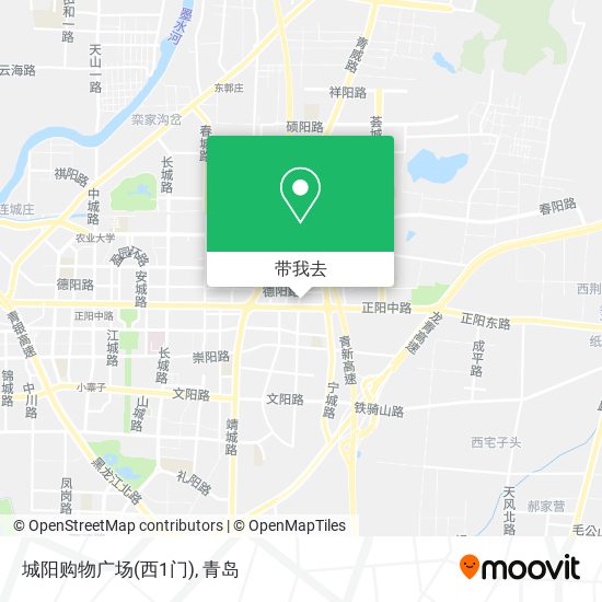 城阳购物广场(西1门)地图