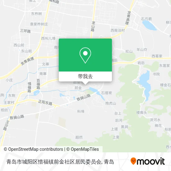 青岛市城阳区惜福镇前金社区居民委员会地图