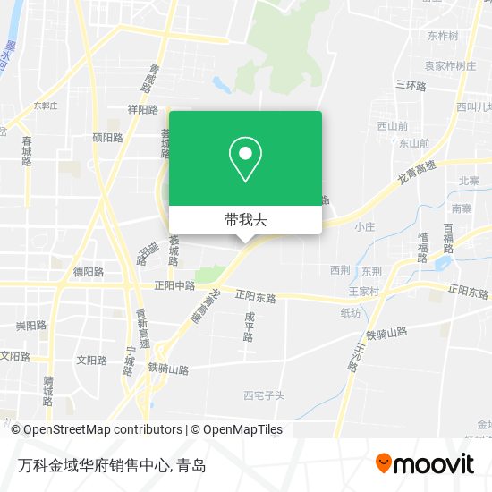 万科金域华府销售中心地图