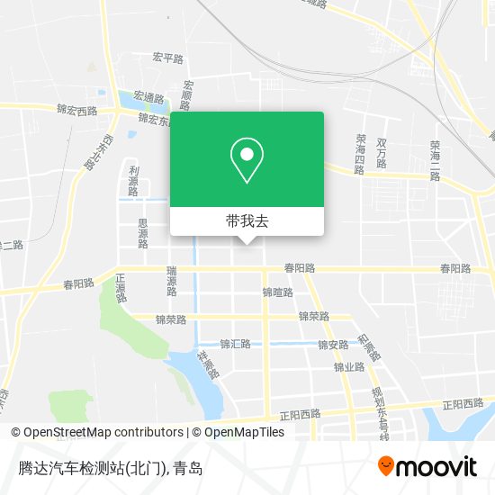 腾达汽车检测站(北门)地图