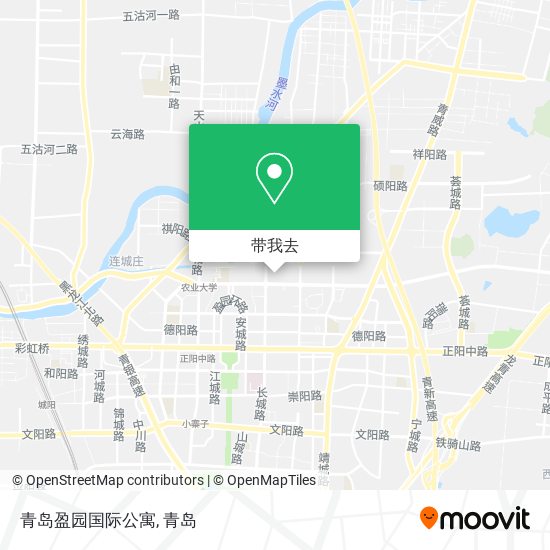 青岛盈园国际公寓地图