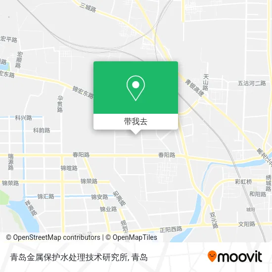青岛金属保护水处理技术研究所地图