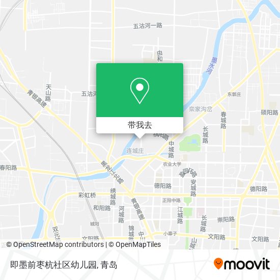 即墨前枣杭社区幼儿园地图