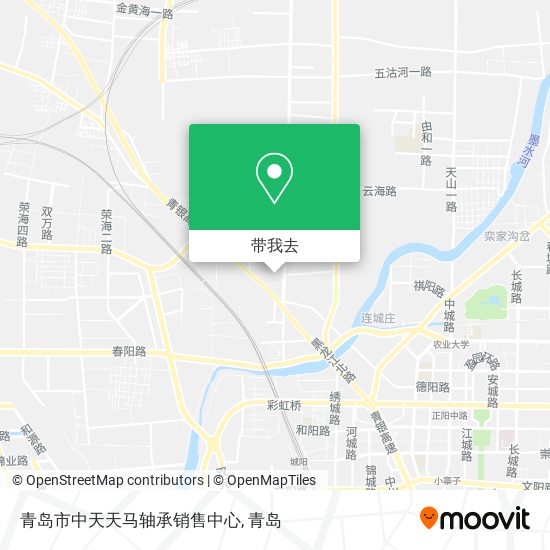 青岛市中天天马轴承销售中心地图