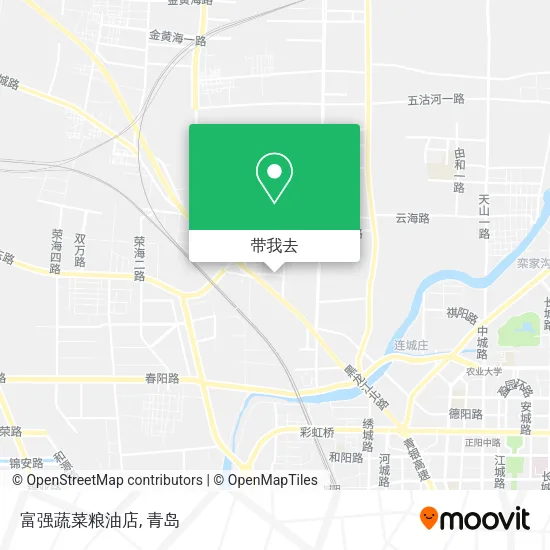 富强蔬菜粮油店地图