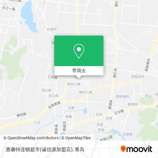 惠馨特连锁超市(诚信源加盟店)地图