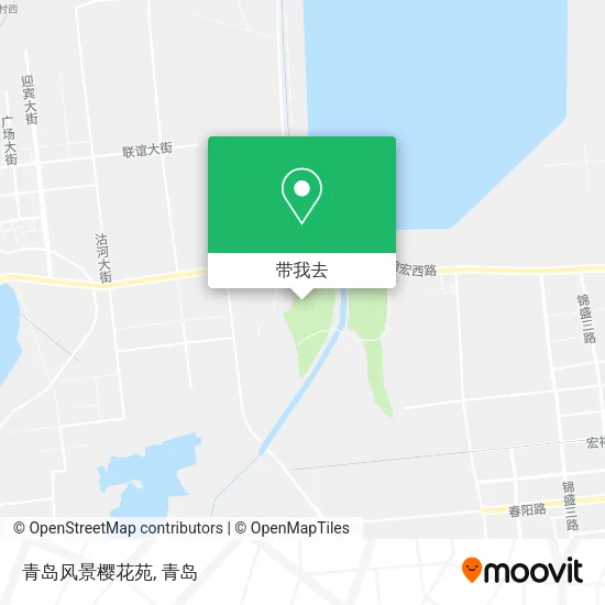 青岛风景樱花苑地图