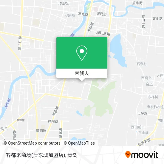 客都来商场(后东城加盟店)地图