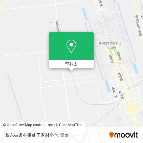 胶东街道办事处于家村小学地图