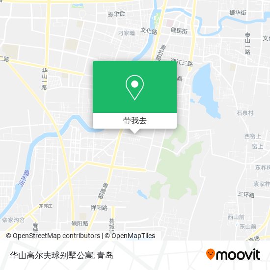 华山高尔夫球别墅公寓地图