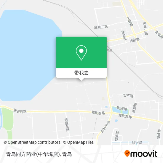青岛同方药业(中华埠店)地图