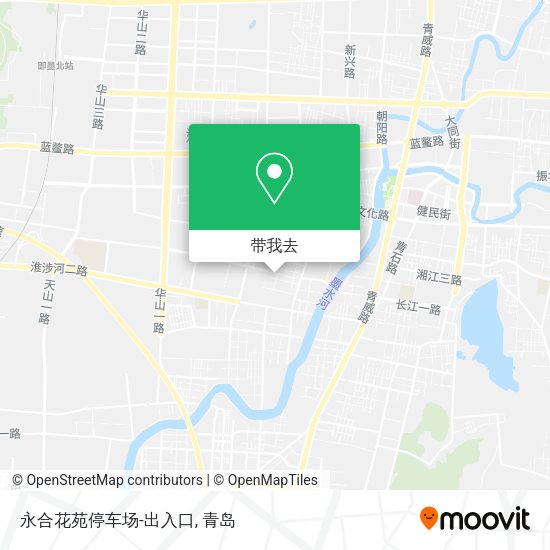 永合花苑停车场-出入口地图