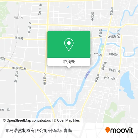 青岛浩然制衣有限公司-停车场地图