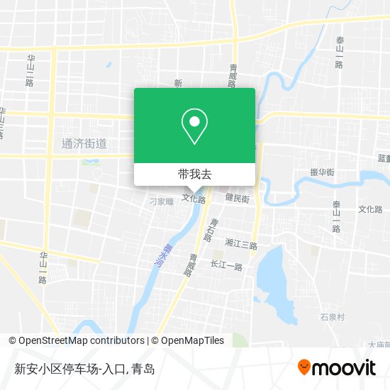 新安小区停车场-入口地图