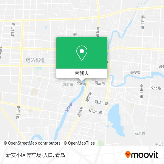 新安小区停车场-入口地图
