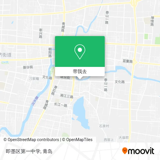 即墨区第一中学地图