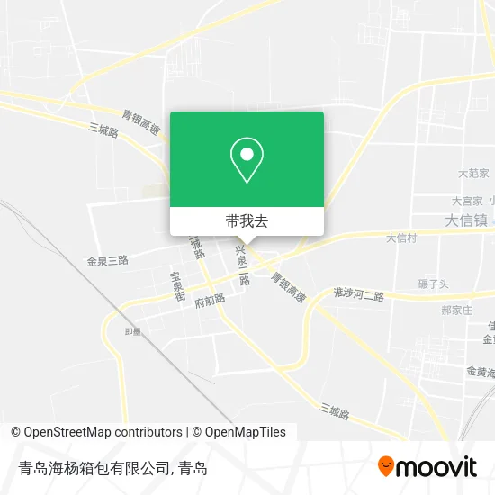 青岛海杨箱包有限公司地图