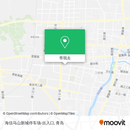 海信马山新城停车场-出入口地图