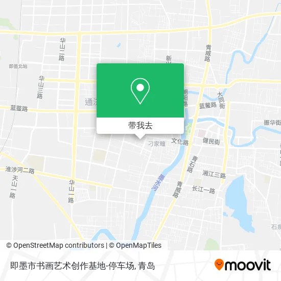 即墨市书画艺术创作基地-停车场地图