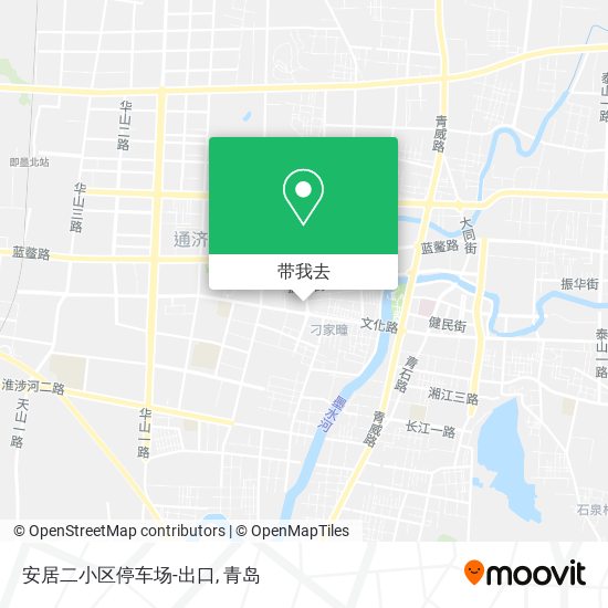 安居二小区停车场-出口地图
