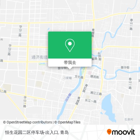 恒生花园二区停车场-出入口地图