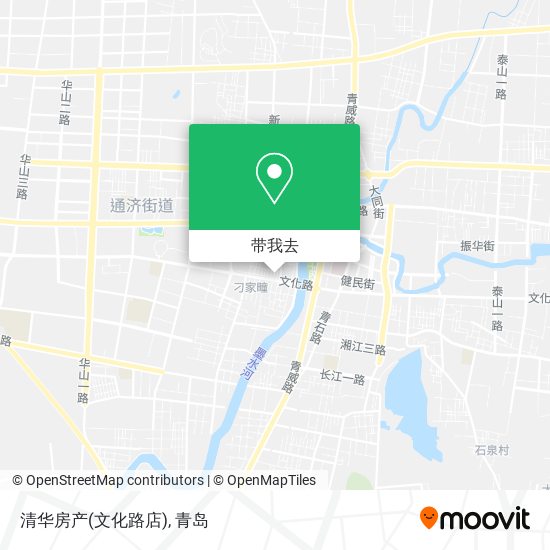 清华房产(文化路店)地图