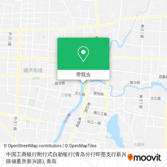 中国工商银行附行式自助银行(青岛分行即墨支行新兴路储蓄所新兴路)地图