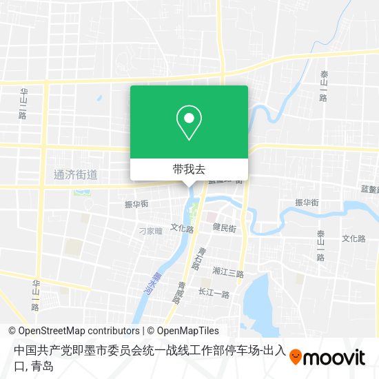 中国共产党即墨市委员会统一战线工作部停车场-出入口地图
