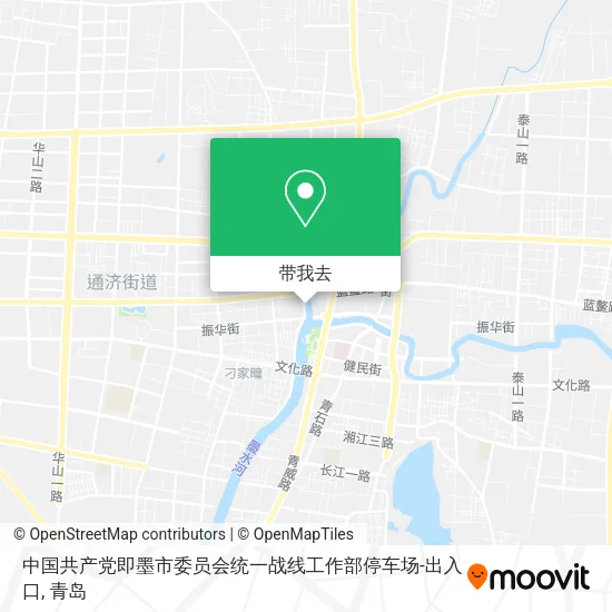 中国共产党即墨市委员会统一战线工作部停车场-出入口地图