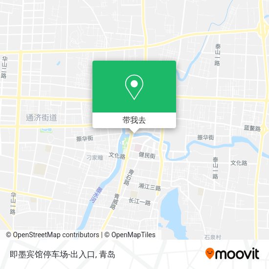 即墨宾馆停车场-出入口地图