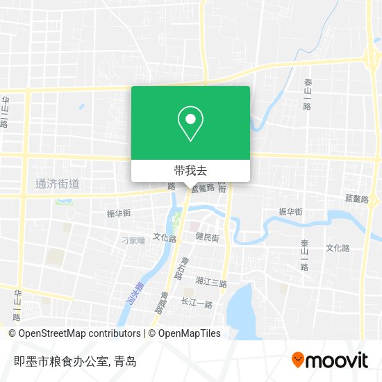 即墨市粮食办公室地图