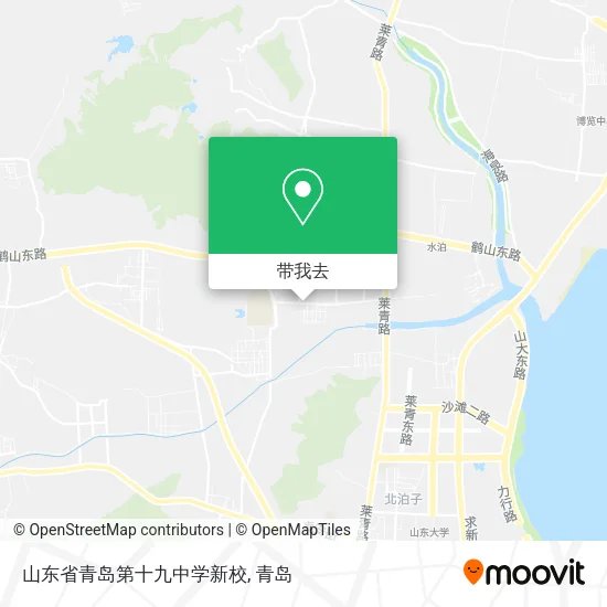 山东省青岛第十九中学新校地图