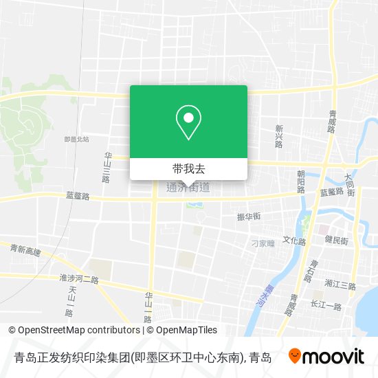 青岛正发纺织印染集团(即墨区环卫中心东南)地图