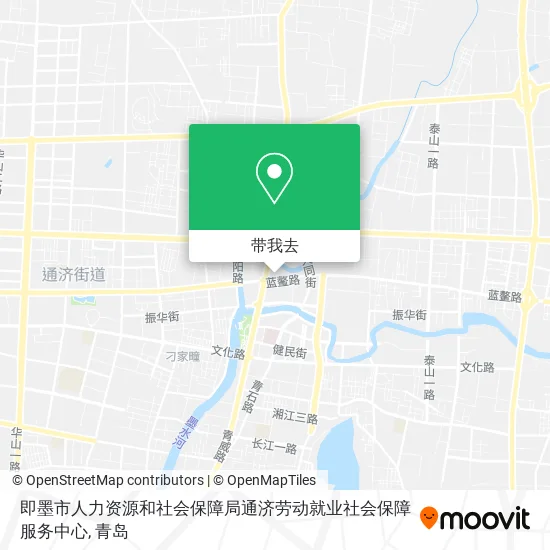 即墨市人力资源和社会保障局通济劳动就业社会保障服务中心地图