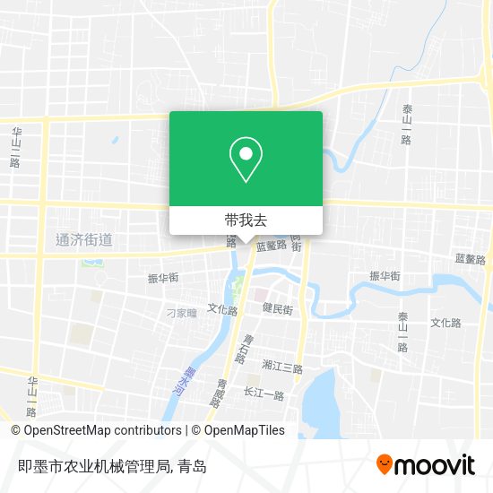 即墨市农业机械管理局地图