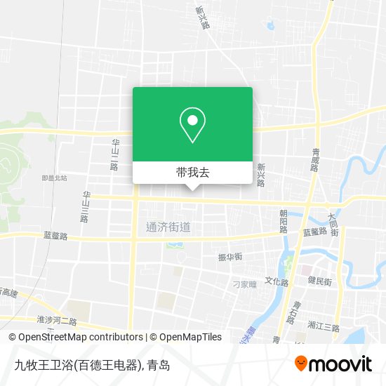九牧王卫浴(百德王电器)地图