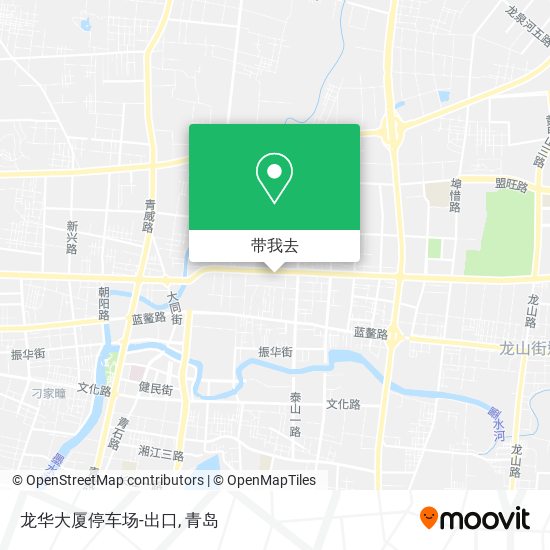 龙华大厦停车场-出口地图