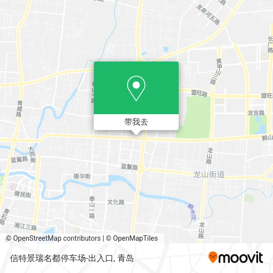 信特景瑞名都停车场-出入口地图