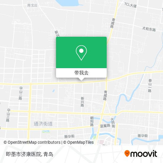 即墨市济康医院地图