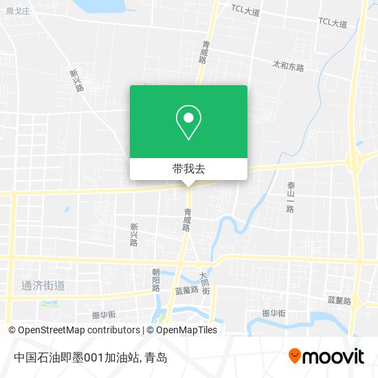 中国石油即墨001加油站地图