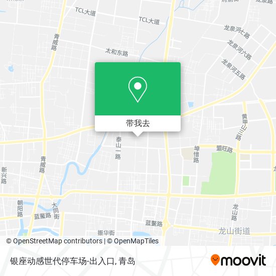 银座动感世代停车场-出入口地图