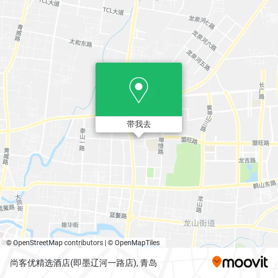 尚客优精选酒店(即墨辽河一路店)地图