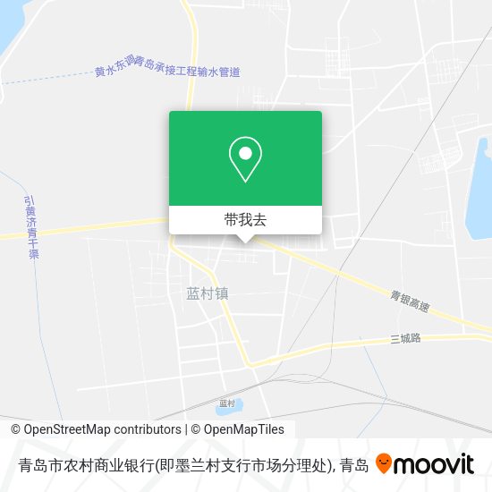 青岛市农村商业银行(即墨兰村支行市场分理处)地图