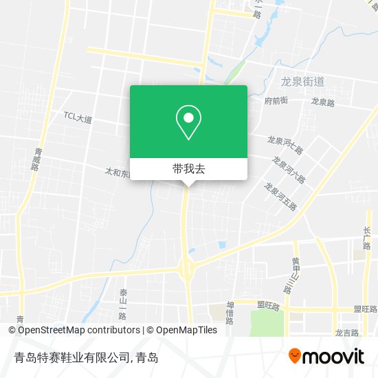 青岛特赛鞋业有限公司地图