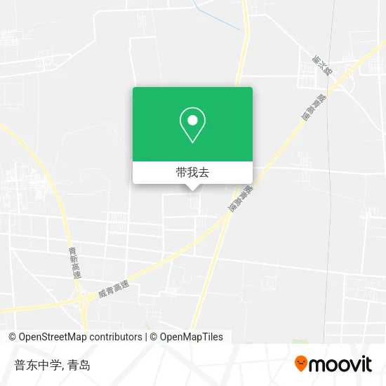 普东中学地图