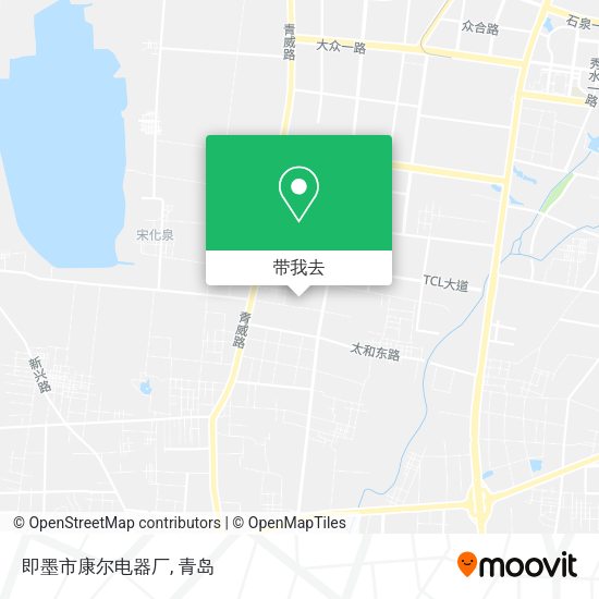 即墨市康尔电器厂地图